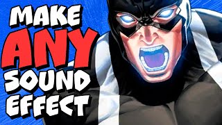How to make sound effects for your comic