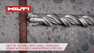 Hilti TE-YX Drill Bits | Drill through rebar with ease | Innovations For You