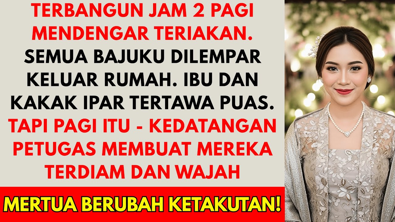 Mertua membuang semua pakaianku ke jalanan tengah malam - paginya petugas datang dan dia...