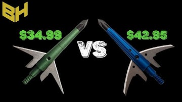 Green Swhacker vs Blue Levi Morgan Swhacker ( Broadhead Test )