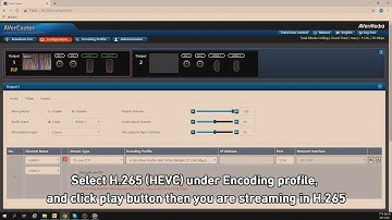 AVerCaster SE5820 - 10. H 265 HEVC encode
