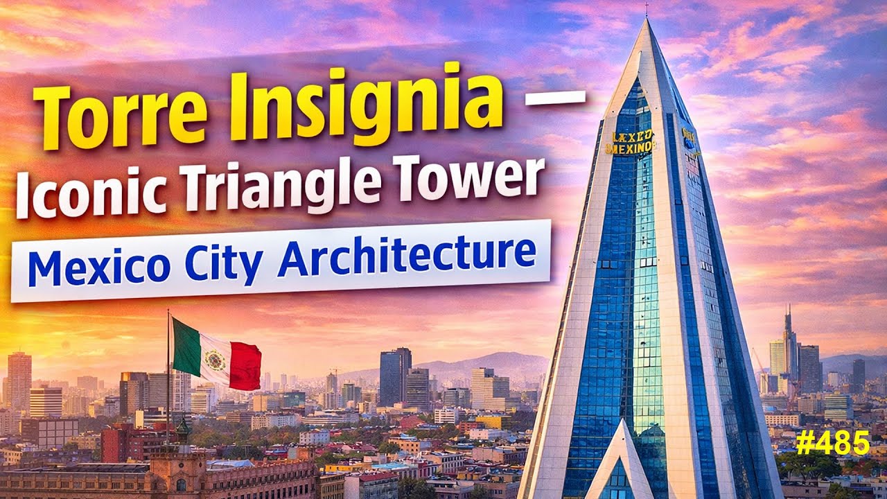 Torre Triangular Torre Insignia — Iconic Triangle Tower | Mexico City Architecture - YouTube