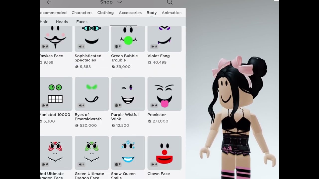 faces that will go limited roblox｜TikTok Search