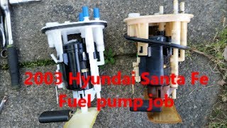 How to replace a fuel pump in a 2003 Hyundai Santa Fe