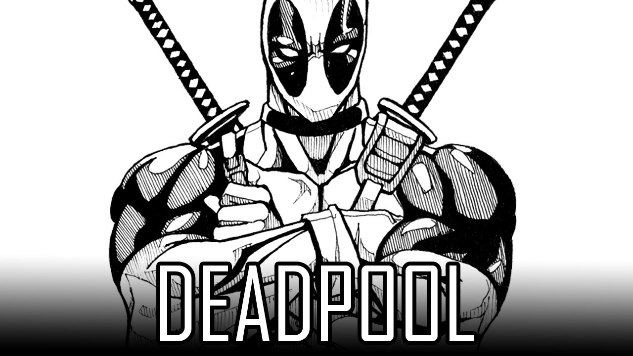 Draw Deadpool - How To Draw With Quick Simple & Easy Steps For