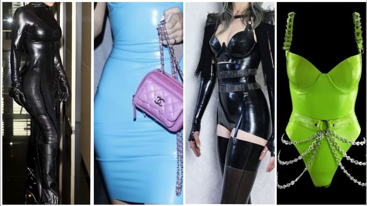latex outfit ideas/ top trendy and latest attractive leather and latex women outfit ideas
