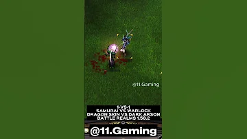 SAMURAI Dragon Skin Vs WARLOCK Dark Arson 1v1 Battle Realms Zen Edition 
