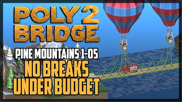 Poly Bridge 2 Level 1-05 Checkpoints Solution Under Budget & No Breaks
