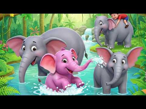 Chú Voi Hồng Dễ Thương - Nhạc Con Voi 4K - Nhạc Thiếu Nhi Cho Bé Yêu Con Voi Hơn