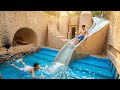 Building a Clay Underground Waterpool House