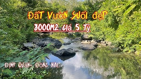 ✅Td188 (Đã Bán) Đất vườn suối nghỉ dưỡng tuyệt đẹp 8000m2 ở Định quán đồng nai giá 5 tỷ.