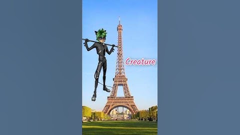 Miraculous Character as Creature #shorts #miraculous #clawnoir #shadybug  #catnoir