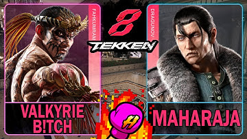 Tekken 8 Valkyrie B!Tch (FAHKUMRAM) VS Maharaja (DRAGUNOV)🥊 鉄拳8🥊4K 60ᶠᵖˢ🥊T8🥊TK8 #tekken