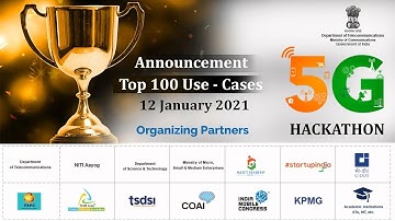5G Hackathon - Phase 1 - Announcement of Top 100 Use Cases