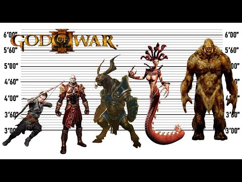 God of War Characters Size Comparison 