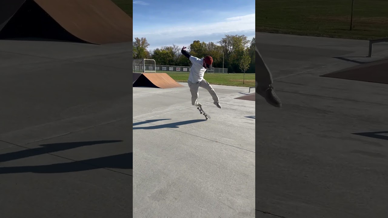 And here’s an ugly tre flip 