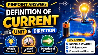 Class 12th | What is Electric Current? Definition, SI Unit &amp; Direction of Current | Pinpoint Answers
