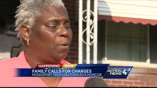 Family calls for charges in McKeesport teen's death