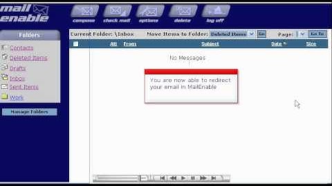 Redirecting your email in Mailenable