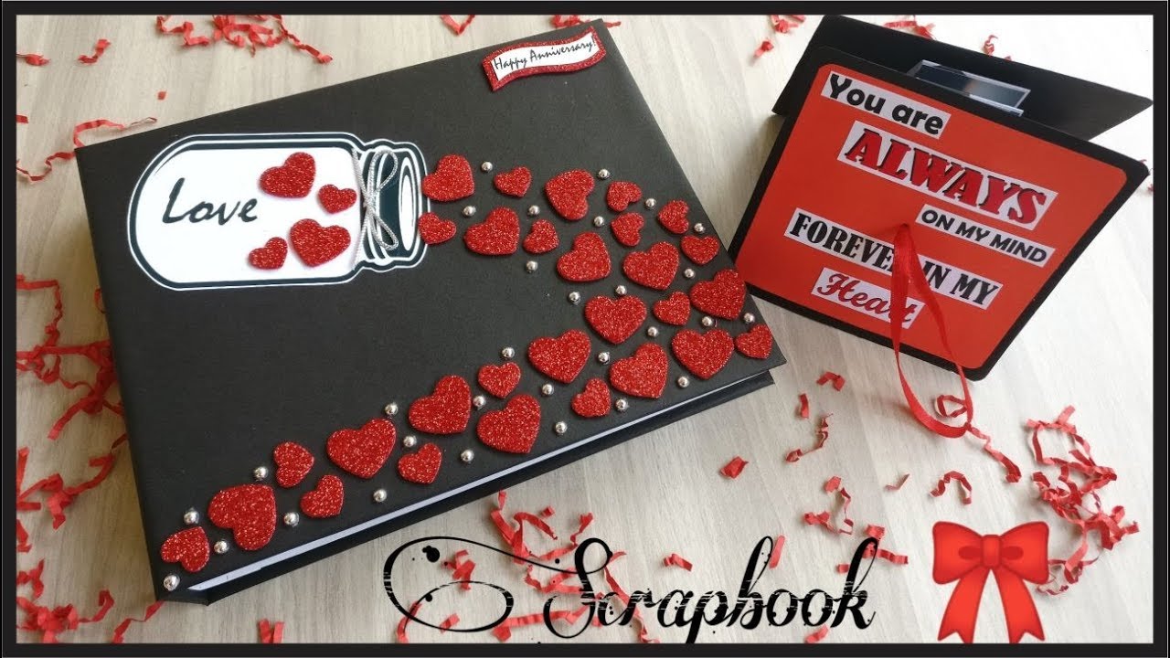 Easy wedding Anniversary Scrapbook ideas, how to make scrapbook pages, easy anniversary gift ideas, Easy and simple handmade scrapbook..  #handmadescrapbook #easyscrapbook #scrapbookidea   By VN Creativities