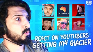 ZALMI REACT ON YOUTUBERS GETTING M4 GLACIER - PUBG MOBILE