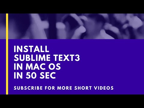 How to Install Sublime Text 3 in MacOS  | Tech Tutorial