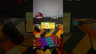 1V2 CLUTCH with K&M🔥FreeFire CUSTOM INSANE HEADSHOT#freefire#headshot#trending#keyboard#mouse#short