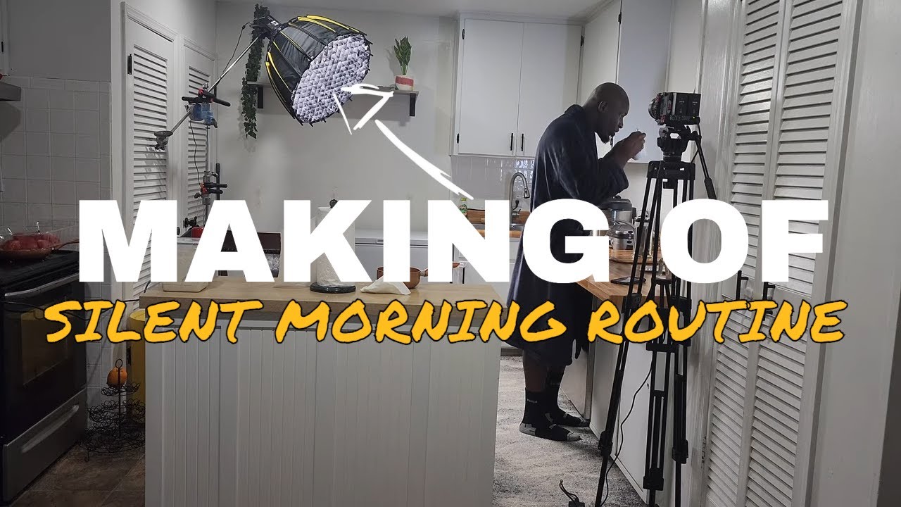Making of Silent Morning Routine BTS My filming process & Lighting Setup