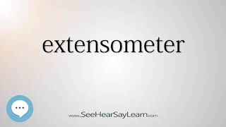 extensometer - Smart & Obscure English Words Defined 🗣🔊