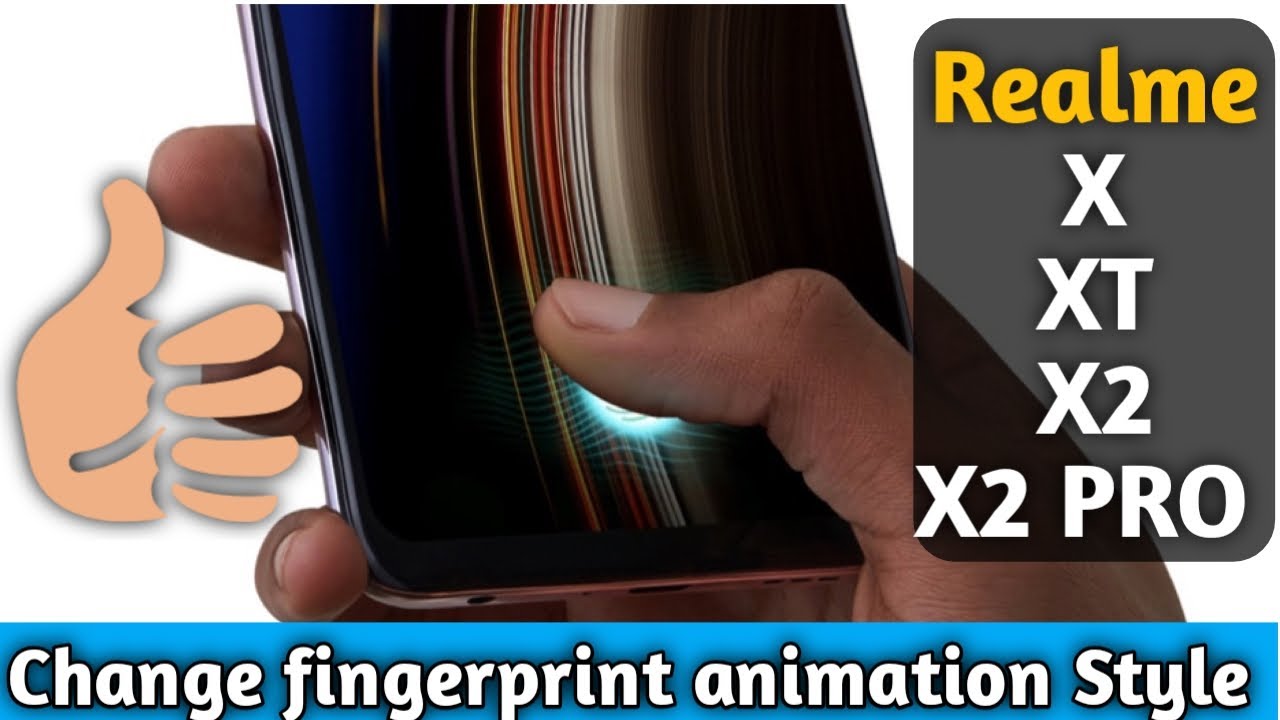 How To Change Fingerprint Animation Style In Realme X XT X2 X2 PRO 