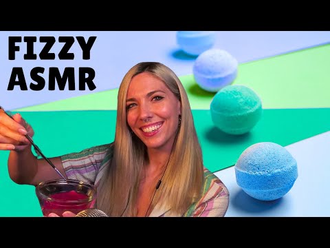 Tingly ASMR Ear Spa | Bath Bomb ASMR Fizzy Pops and Tingles with Alpha Waves for Focus