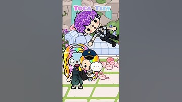 Little girl attracted to handsome policeman😱😍 #tocaboca #tocalifeworld #shorts #fyp