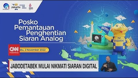 Jabodetabek Mulai Nikmati Siaran Digital