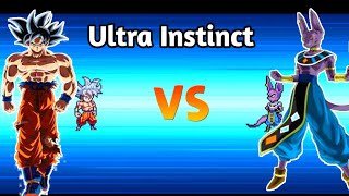 Ultra Instinct Goku Vs Berrus god of destruction|| Power Warriors DBZ gameplay screenshot 2