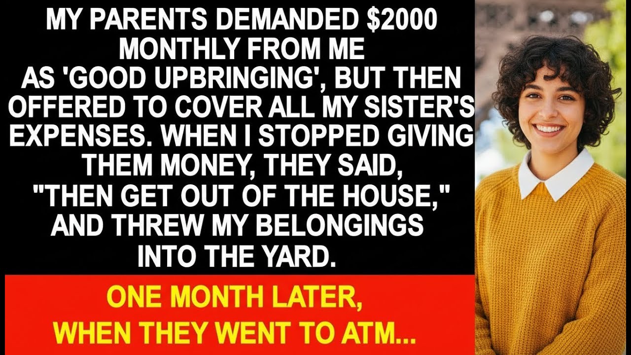 My Parents Demanded $2,000 a Month as “Discipline” Because I’m the Eldest Daughter