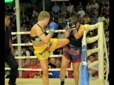 Elena (Tiger Muay Thai) TKO's Rawai's Lindsay (Sli...