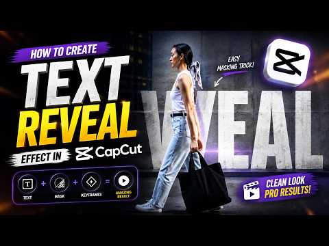 Create This Satisfying Text Reveal Effect in CapCut 🔥