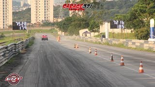 Saveiro G4 Turbo Vermelha Acelera Forte No Racha Em Interlagos - Carro Muito Top