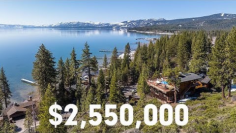 Tour a $2,550,000 architectural masterpiece perched above Lake Tahoe | Cinematic Real Estate Video