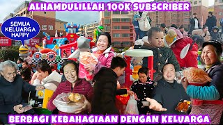 100K SUBSCRIBER,KITA BAHAGIAKAN KELUARGA YANG ADA DICHANNEL KITA,WALAUPUN SEDERHANA SEMUANYA HAPPY