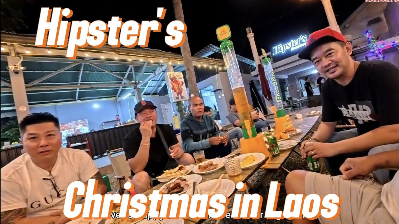 Our first Christmas in Laos / with friends from America 