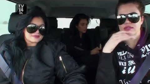 Khlow,Kim and Kylie car crash
