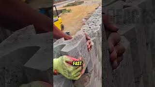 These Interlocking Bricks Build Walls FAST 🤯