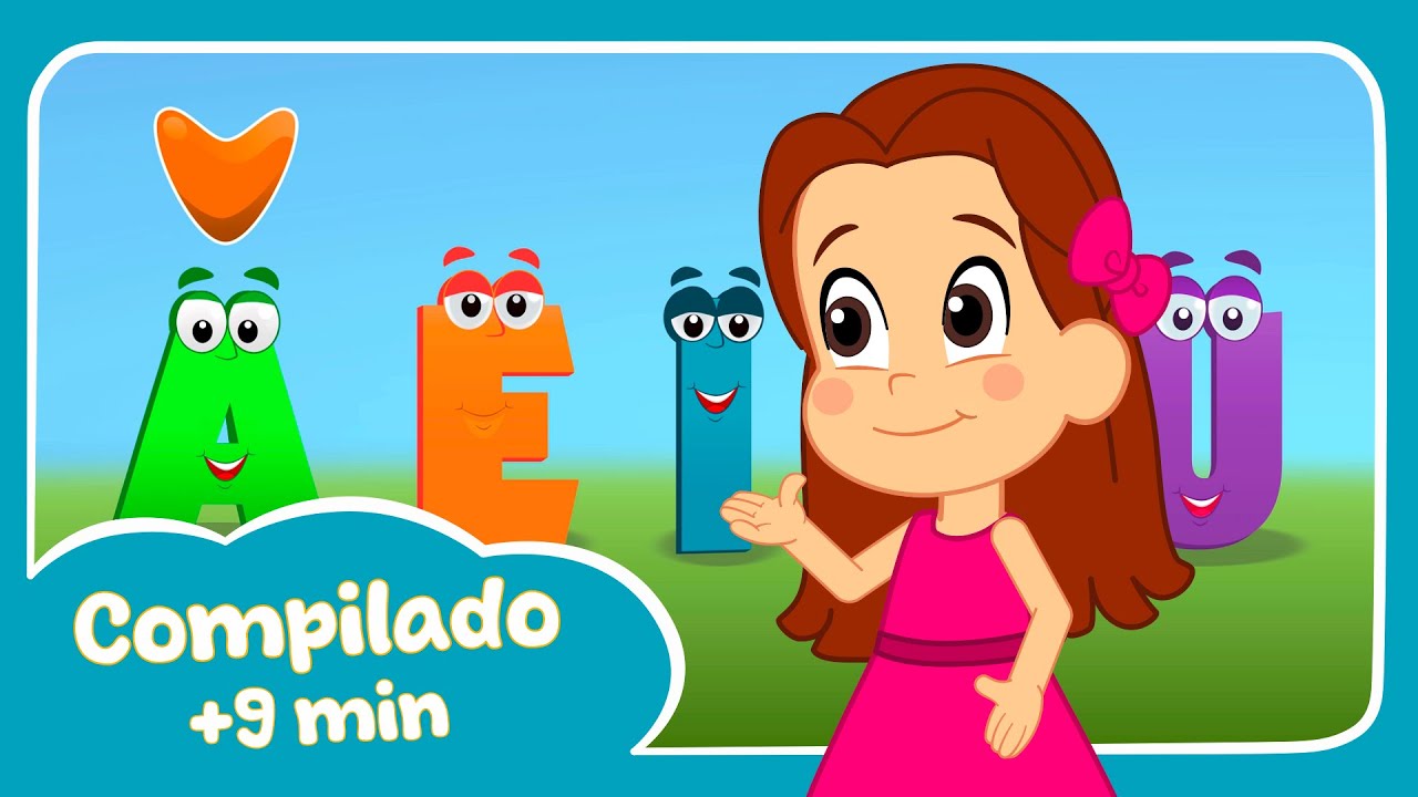 AEIOU - Música das Vogais do Animaguel | Compilado + de 9 min de Músicas Infantis (Vídeo educativo)