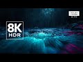 Flowing Water in a Quiet Forest Night | Wind &amp; Nature Sounds for Deep Sleep