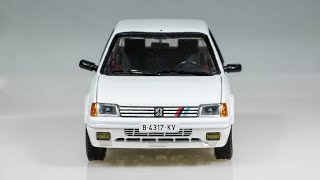 Review Peugeot 205 Rallye by Metro 1:24 customize