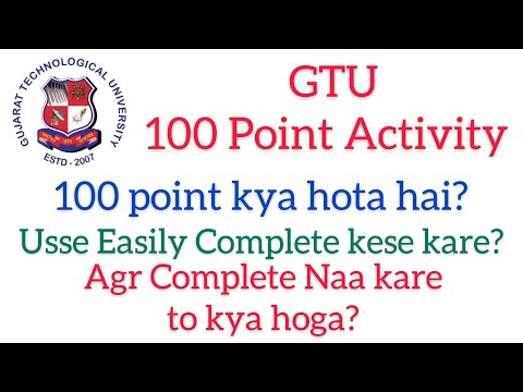 100 Point Activity | GTU news today | GTU | 100 point activity GTU | 100 point | GTU 100 point ||
