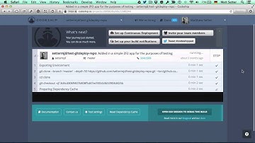 Deploying a Test Repository with Codeship