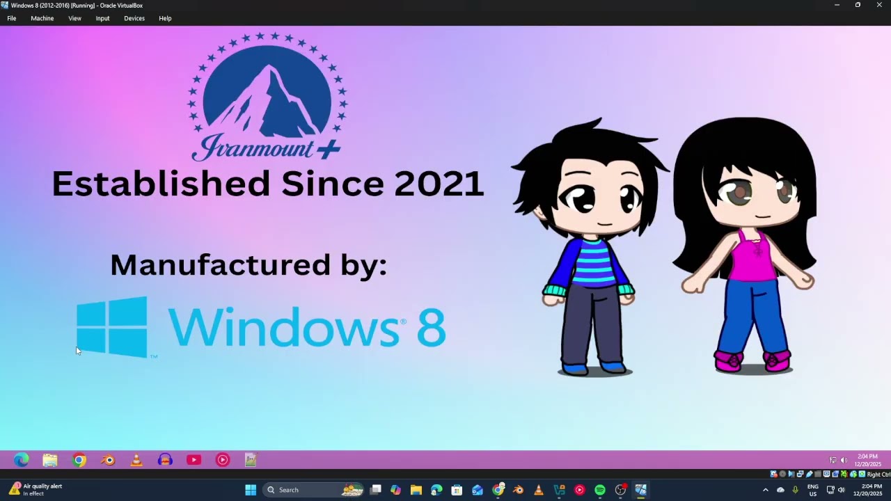 Windows 8 Startup / Shutdown (December 2025)