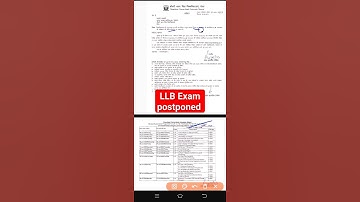 LLB exam postponed June 2023 #llbexams #llb #ccsunewsupdate #ccsunewsupdatetoday @lawlifebymd